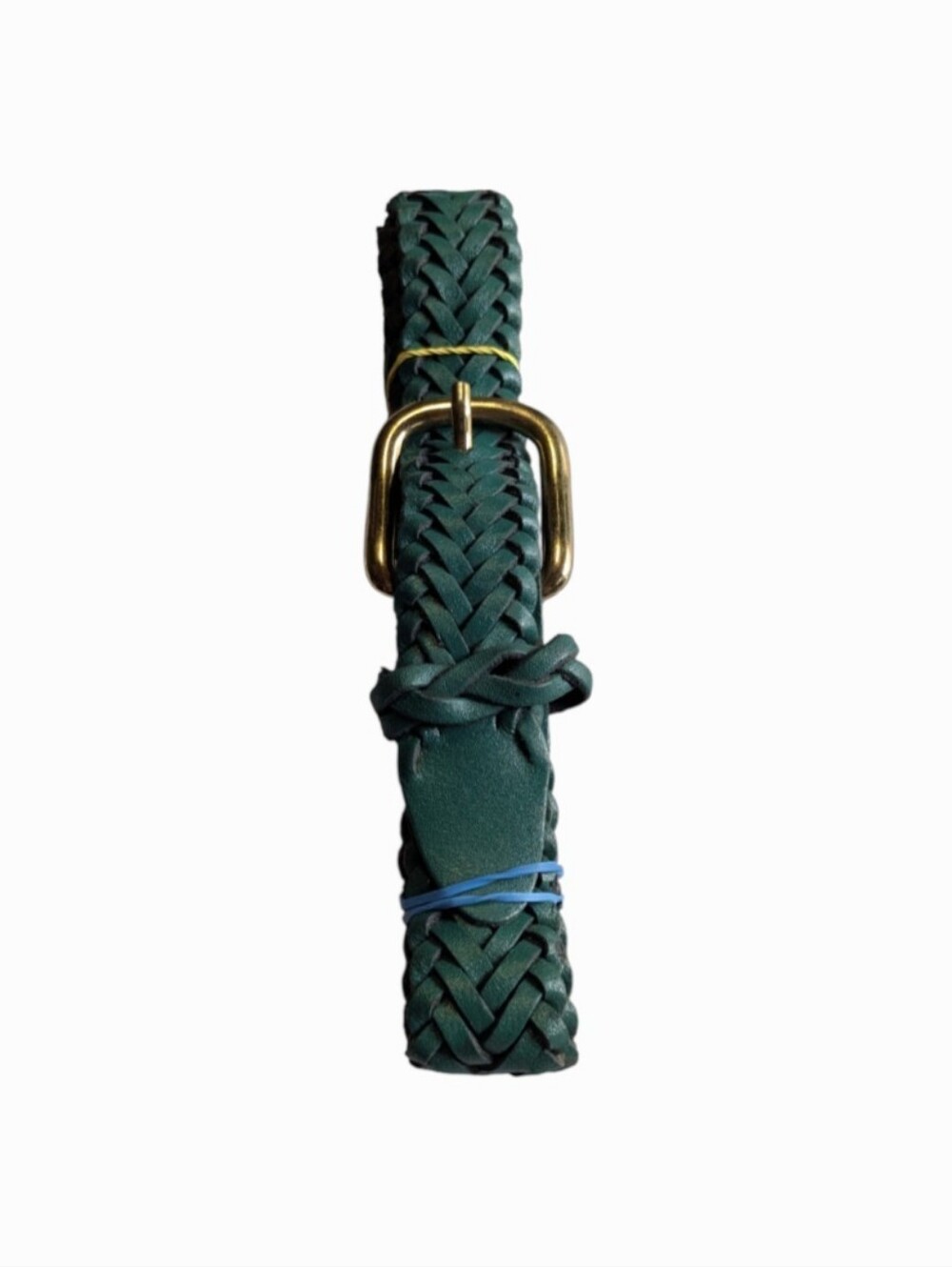 Women's Capozio Dark Green Genuine Leather Belt